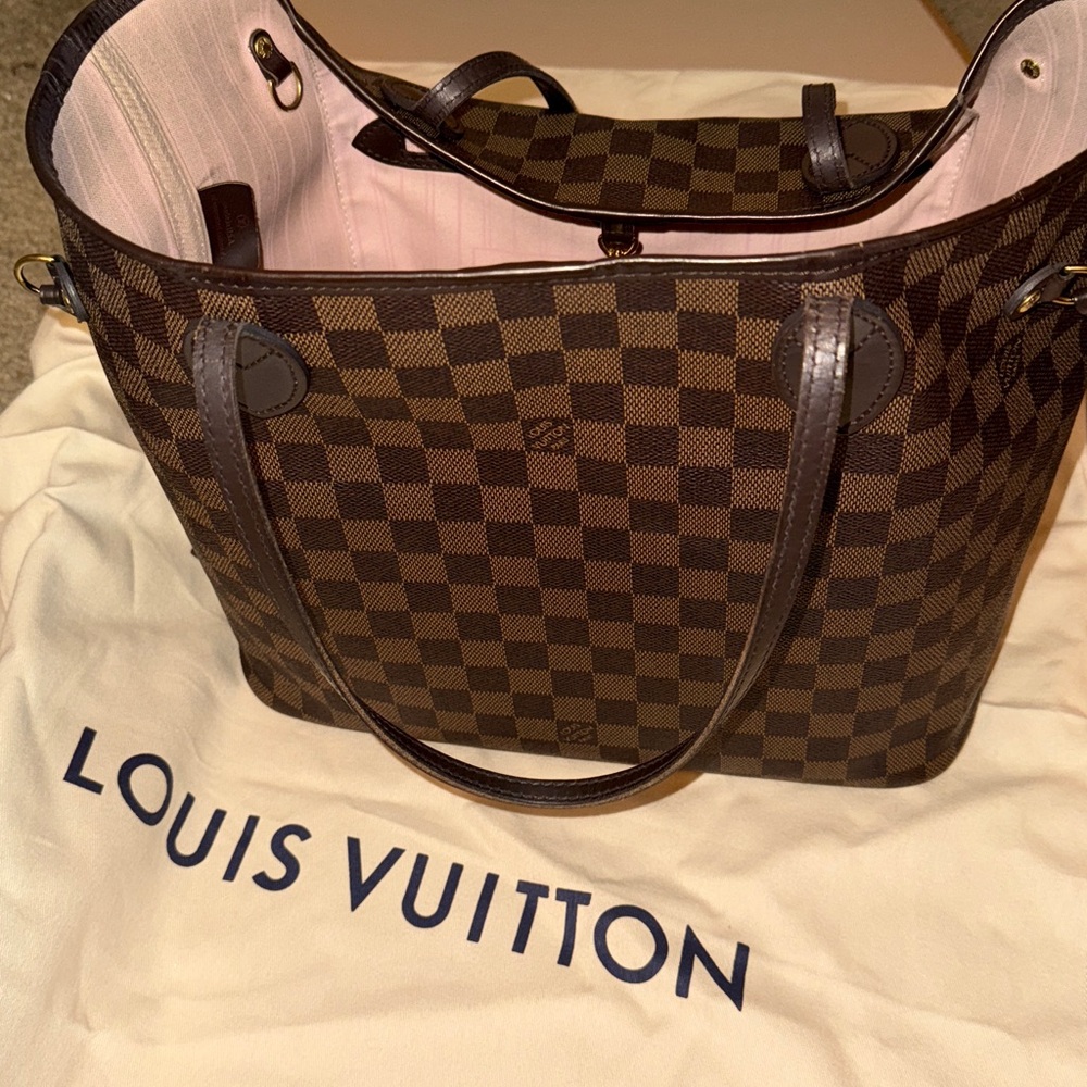 Louis Vuitton Dark Brown Checkered Handbag